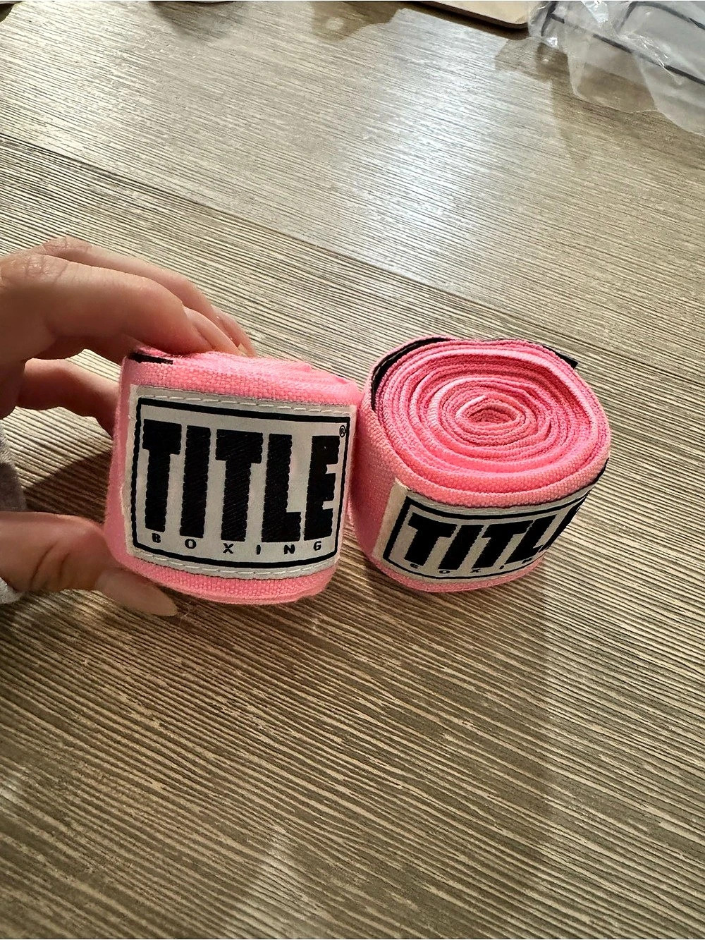 Title Boxing Handwraps - Pink